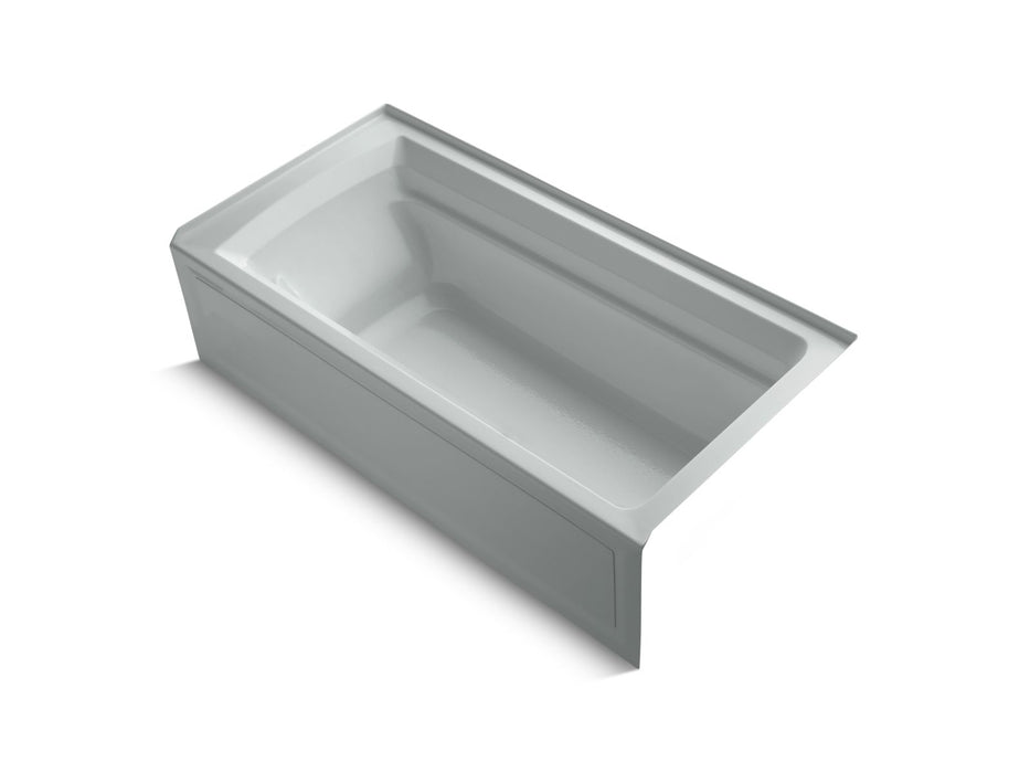 KOHLER K-1125-RAW Archer 72" x 36" alcove bath with Bask heated surface, alcove, right drain