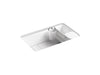 KOHLER K-5871-5UA3 Riverby 33" undermount single-bowl workstation kitchen sink