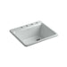 KOHLER K-5872-4A1 Riverby 25" top-mount single-bowl kitchen sink