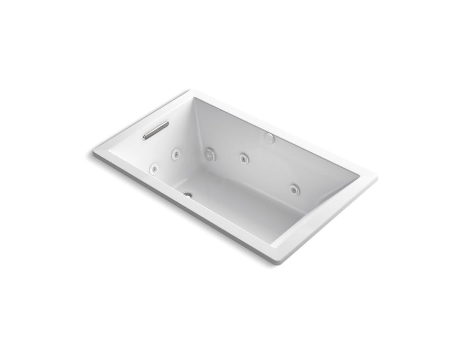 KOHLER K-1849-JH Underscore 60" x 36" drop-in heated whirlpool bath