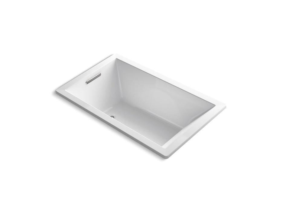 KOHLER K-1849-GHW Underscore 60" x 36" drop-in Heated BubbleMassage air bath with Bask heated surface
