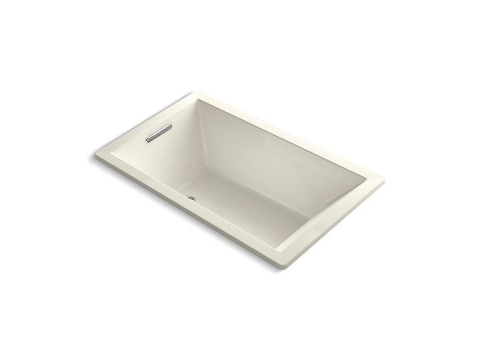 KOHLER K-1849-GHW Underscore 60" x 36" drop-in Heated BubbleMassage air bath with Bask heated surface