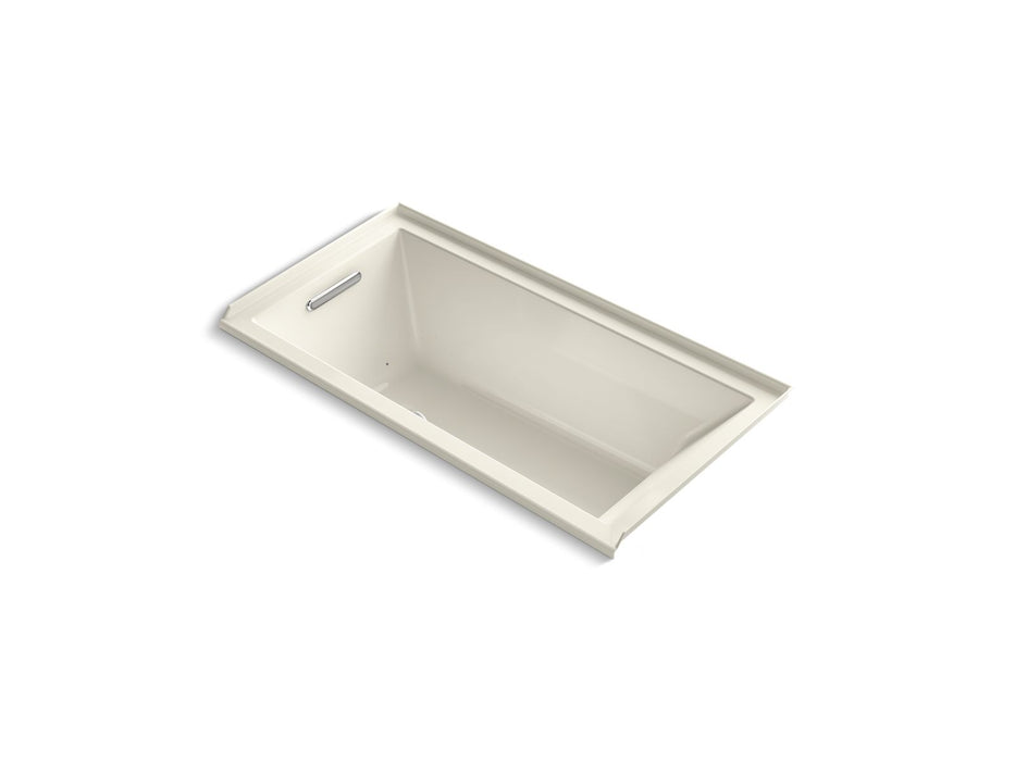 KOHLER K-1167-GHLF Underscore 60" x 30" alcove Heated BubbleMassage air bath, left drain