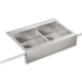KOHLER K-3944-4 Vault 35-3/4" top-mount double-bowl farmhouse kitchen sink