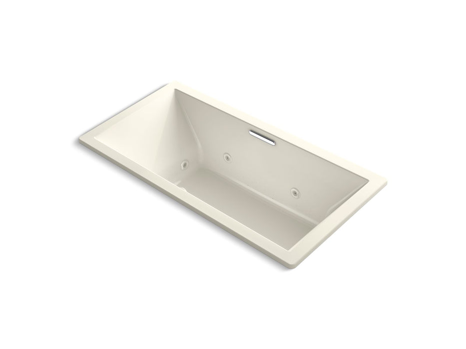 KOHLER K-1835-JH Underscore 72" x 36" drop-in heated whirlpool bath