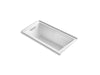 KOHLER K-1167-GHLF Underscore 60" x 30" alcove Heated BubbleMassage air bath, left drain