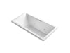 KOHLER K-1835-JH Underscore 72" x 36" drop-in heated whirlpool bath