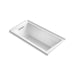 KOHLER K-1121-LW Underscore 60" x 30" alcove bath with Bask heated surface, left drain