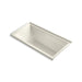 KOHLER K-1121-RW Underscore 60" x 30" alcove bath with Bask heated surface, right drain