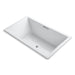 KOHLER K-1137-W1 Underscore 72" x 42" drop-in bath with Bask heated surface