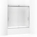 KOHLER K-706000-D3 Levity Sliding bath door, 62" H x 56-5/8 - 59-5/8" W, with 1/4" thick Frosted glass