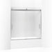 KOHLER K-706002-D3 Levity Sliding bath door, 59-3/4" H x 56-5/8 - 59-5/8" W, with 1/4" thick Frosted glass