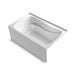 KOHLER K-1239-GHRAW Mariposa 60" x 36" alcove Heated BubbleMassage air bath with Bask heated surface, right drain