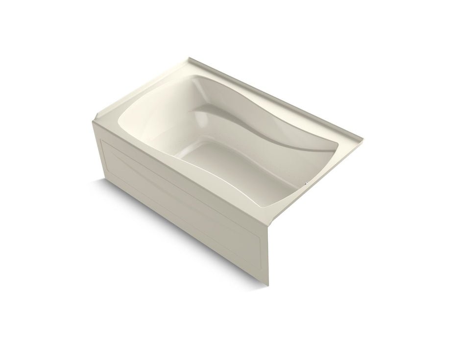 KOHLER K-1239-GHRAW Mariposa 60" x 36" alcove Heated BubbleMassage air bath with Bask heated surface, right drain