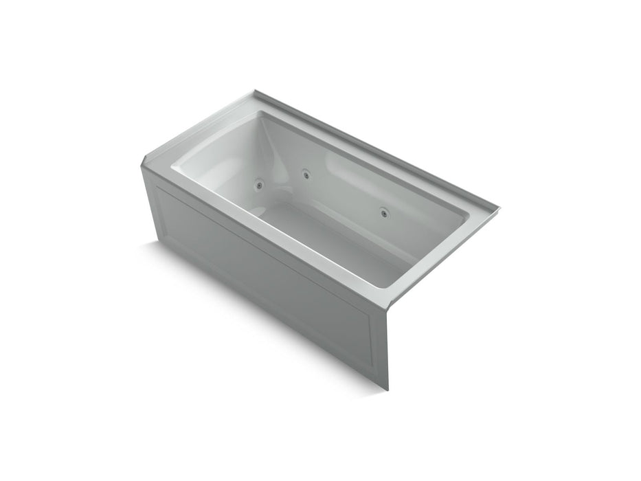 KOHLER K-1947-HRA Archer 60" x 30" alcove heated whirlpool bath, right drain