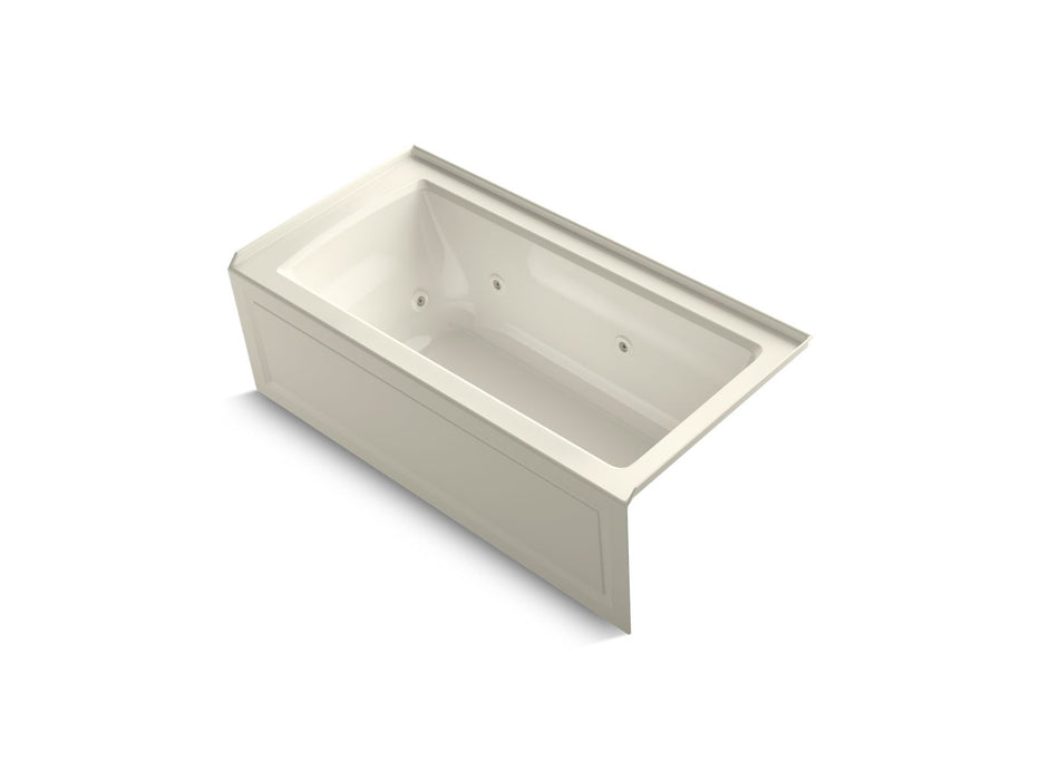 KOHLER K-1947-HRA Archer 60" x 30" alcove heated whirlpool bath, right drain