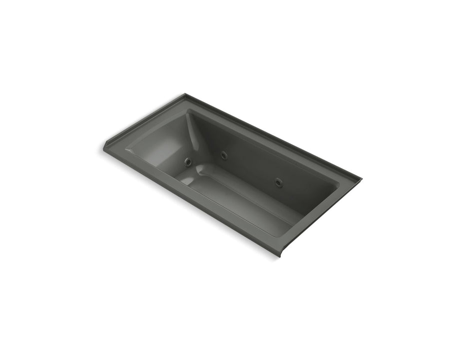 KOHLER K-1947-R Archer 60" x 30" alcove whirlpool bath, right drain