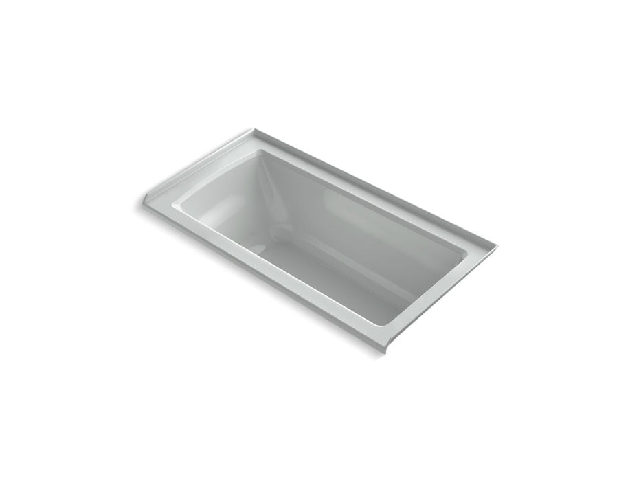 KOHLER K-1946-RW Archer 60" x 30" alcove bath with Bask heated surface, right drain