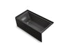 KOHLER K-1946-RAW Archer 60" x 30" alcove bath with Bask heated surface, right drain