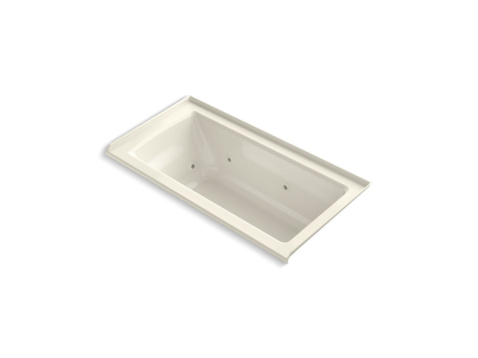 KOHLER K-1947-R Archer 60" x 30" alcove whirlpool bath, right drain