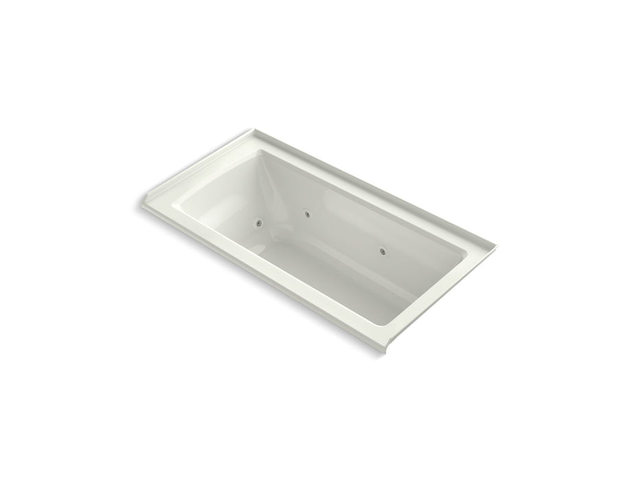 KOHLER K-1947-R Archer 60" x 30" alcove whirlpool bath, right drain