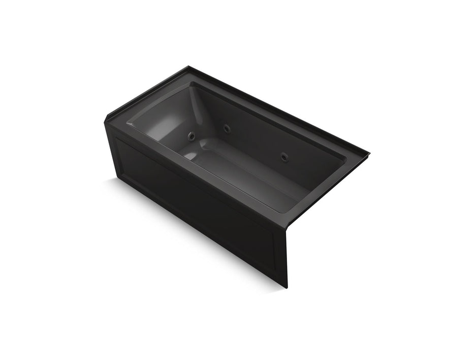 KOHLER K-1947-HRA Archer 60" x 30" alcove heated whirlpool bath, right drain