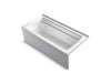 KOHLER K-1949-LA Archer 66" x 32" integral apron whirlpool with integral flange and left-hand drain