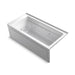 KOHLER K-1949-RAW Archer 66" x 32" alcove whirlpool bath with Bask heated surface, right drain