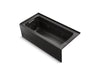 KOHLER K-1949-LA Archer 66" x 32" integral apron whirlpool with integral flange and left-hand drain