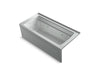 KOHLER K-1949-LA Archer 66" x 32" integral apron whirlpool with integral flange and left-hand drain