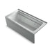 KOHLER K-1949-LA Archer 66" x 32" integral apron whirlpool with integral flange and left-hand drain