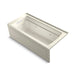 KOHLER K-1949-LAW Archer 66" x 32" alcove whirlpool bath with Bask heated surface, left drain