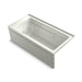 KOHLER K-1949-RAW Archer 66" x 32" alcove whirlpool bath with Bask heated surface, right drain
