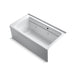 KOHLER K-1122-RAW Archer 60" x 32" alcove whirlpool bath with Bask heated surface, right drain