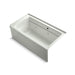 KOHLER K-1122-RAW Archer 60" x 32" alcove whirlpool bath with Bask heated surface, right drain