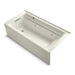 KOHLER K-1124-LAW Archer 72" x 36" alcove whirlpool bath with Bask heated surface, left drain