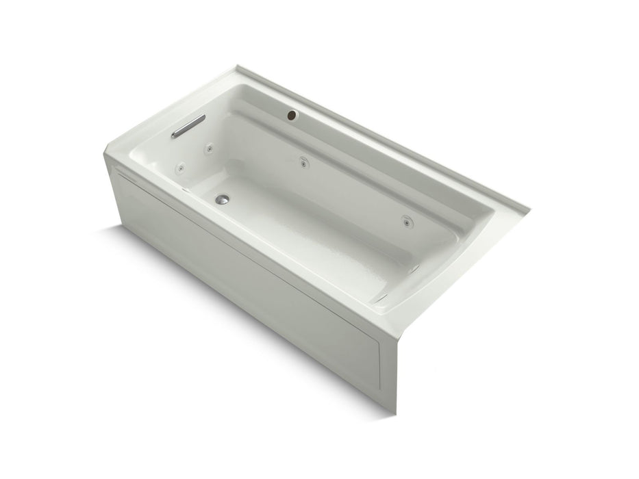 KOHLER K-1124-LAW Archer 72" x 36" alcove whirlpool bath with Bask heated surface, left drain