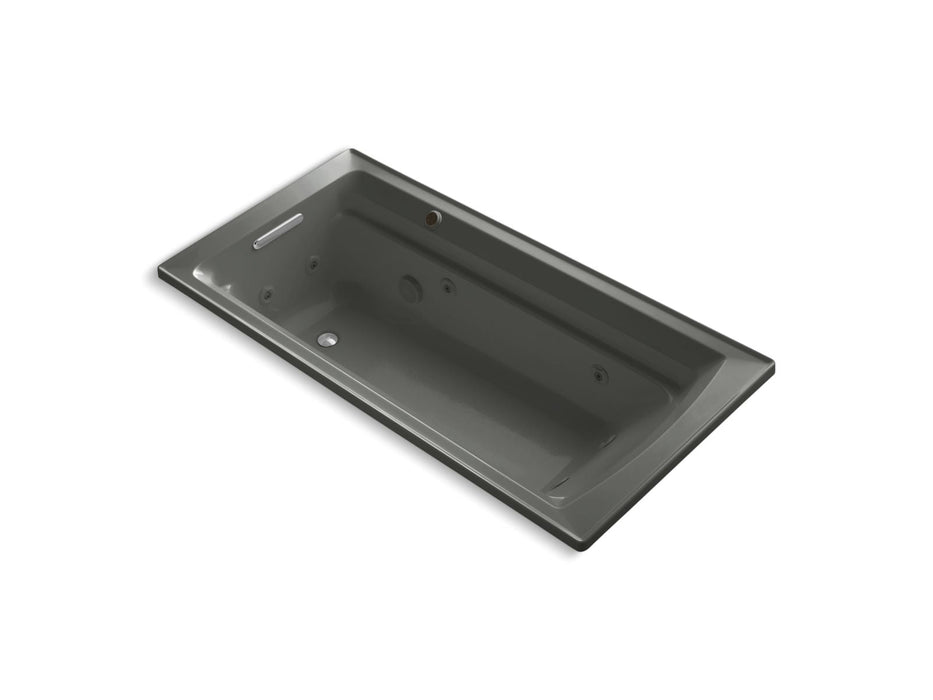 KOHLER K-1124-W1 Archer 72" x 36" drop-in whirlpool bath with Bask heated surface