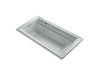 KOHLER K-1124-W1 Archer 72" x 36" drop-in whirlpool bath with Bask heated surface