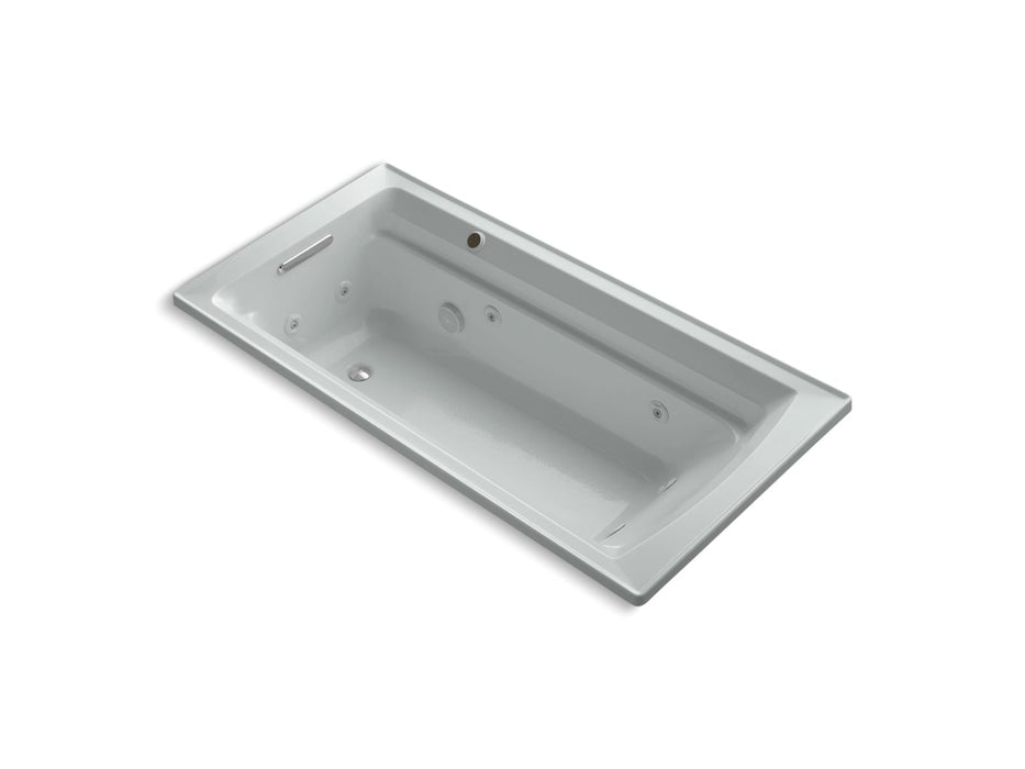 KOHLER K-1124-W1 Archer 72" x 36" drop-in whirlpool bath with Bask heated surface