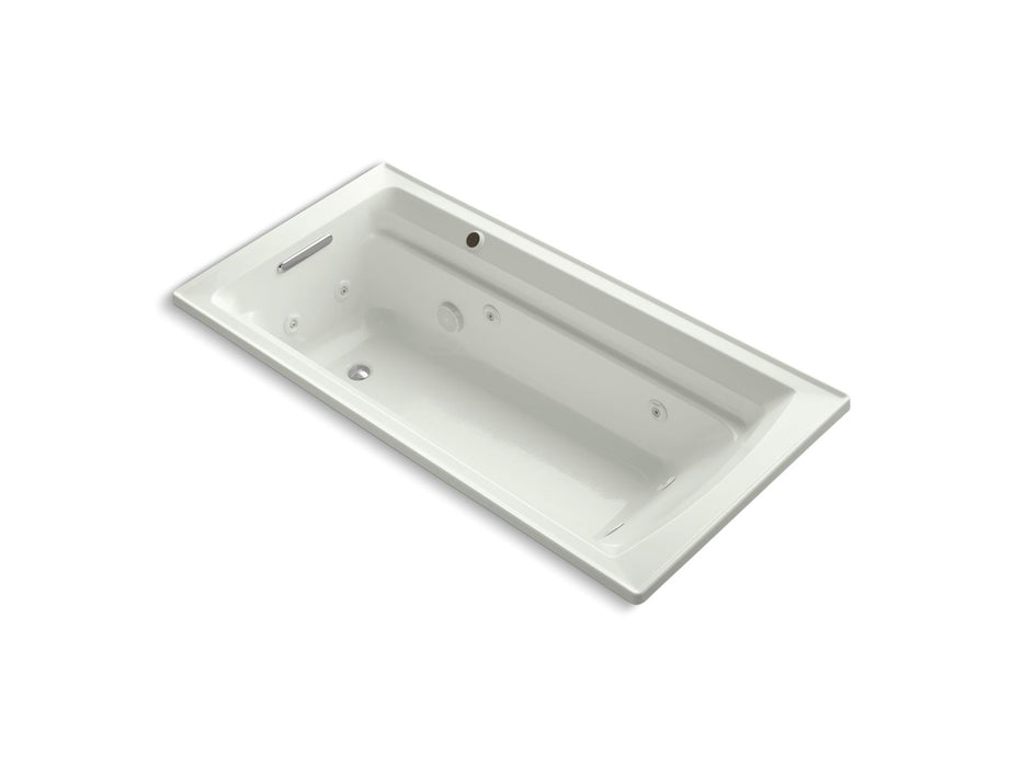 KOHLER K-1124-W1 Archer 72" x 36" drop-in whirlpool bath with Bask heated surface