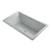 KOHLER K-1174-GHW Underscore 72" x 42" drop-in Heated BubbleMassage air bath with Bask heated surface
