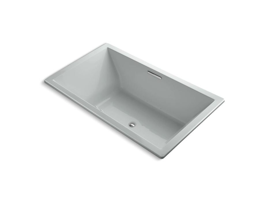 KOHLER K-1174-GHW Underscore 72" x 42" drop-in Heated BubbleMassage air bath with Bask heated surface