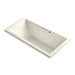 KOHLER K-1835-GHW Underscore 72" x 36" drop-in Heated BubbleMassage air bath with Bask heated surface