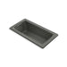 KOHLER K-1947-GHW Archer 60" x 30" drop-in Heated BubbleMassage air bath with Bask heated surface