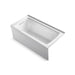 KOHLER K-1947-GHLAW Archer 60" x 30" integral apron Heated BubbleMassage air bath with Bask heated surface and left-hand drain