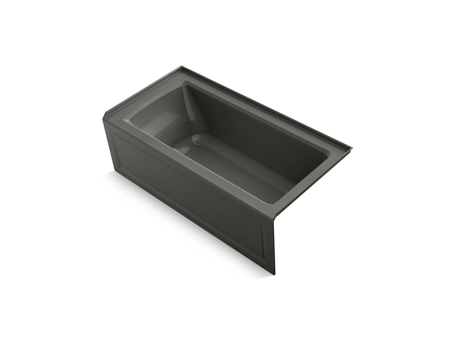KOHLER K-1947-GHRAW Archer 60" x 30" alcove Heated BubbleMassage air bath with Bask heated surface, right drain