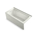 KOHLER K-1947-GHLAW Archer 60" x 30" integral apron Heated BubbleMassage air bath with Bask heated surface and left-hand drain