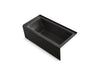 KOHLER K-1947-GHRAW Archer 60" x 30" alcove Heated BubbleMassage air bath with Bask heated surface, right drain