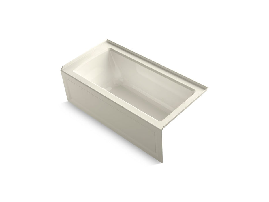 KOHLER K-1947-GHRAW Archer 60" x 30" alcove Heated BubbleMassage air bath with Bask heated surface, right drain